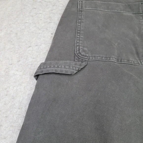 Abercrombie & Fitch Pants Mens Size 28x28 Moss Baggy Double Knee Canvas Workwear - Picture 7 of 13